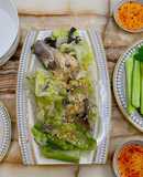 Cá lóc hấp cuốn bánh tráng