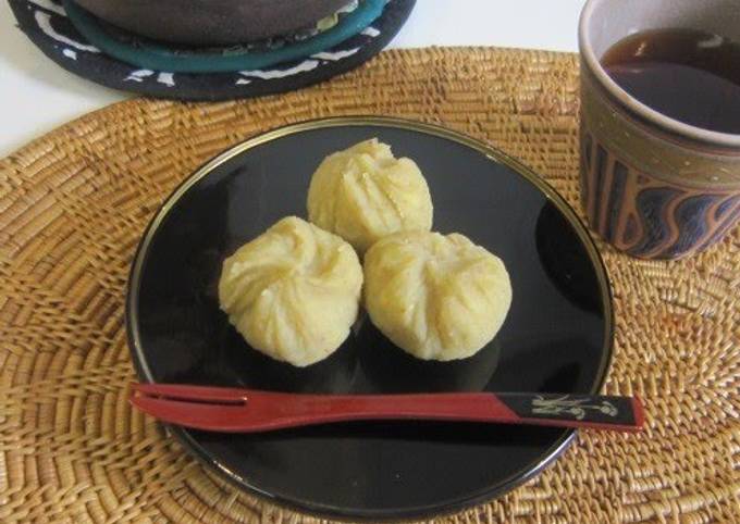 Steps to Prepare Mario Batali Chestnut Pouches Kuri Kinchaku