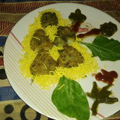 A picture of Palak tikki.