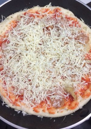 Foto resep Pizza teflon Sederhana (Empuk)