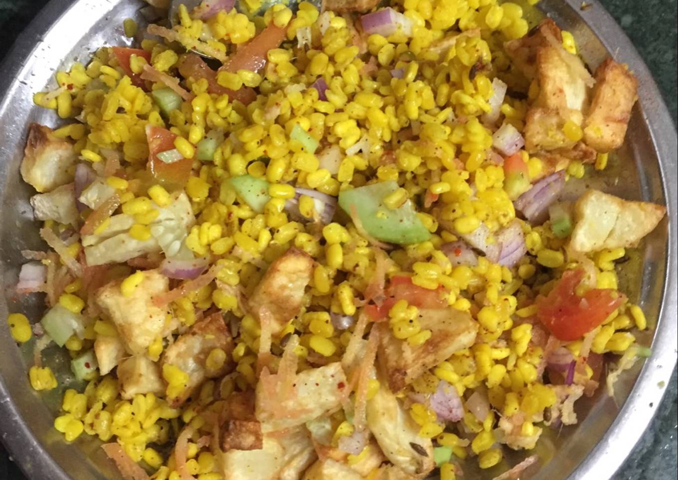 Healthy moong daal chaat
