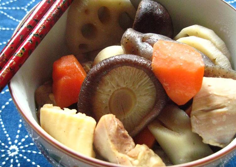 Chikuzenni -- Braised Chicken and Vegetables