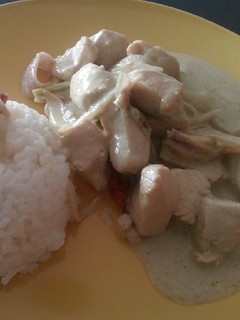 A picture of West Indies Green Curry Chicken.