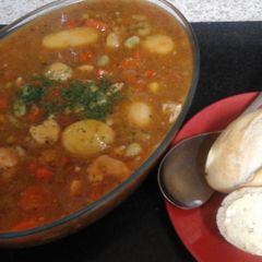 My Chicken Stew with Crusty Bread Rolls ☺ A picture of My Chicken Stew with Crusty Bread Rolls ☺.