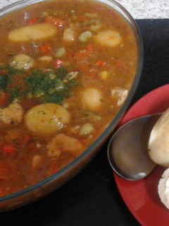 A picture of My Chicken Stew with Crusty Bread Rolls ☺.
