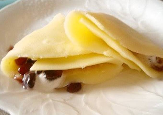 Chewy Rice Flour Crepes in the Microwave