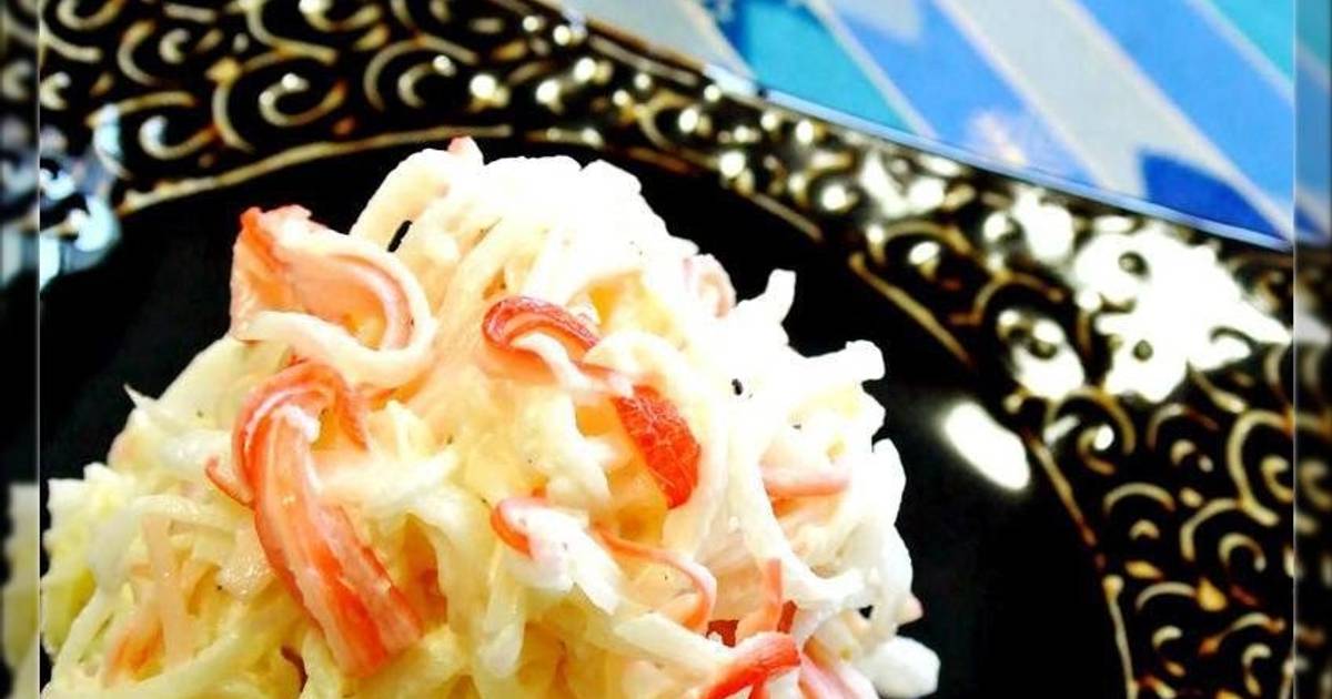 Simple Daikon Radish Crab Stick Salad Recipe By Cookpad Japan Cookpad