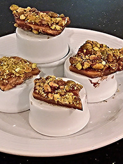 A picture of Pistachio Toffee.