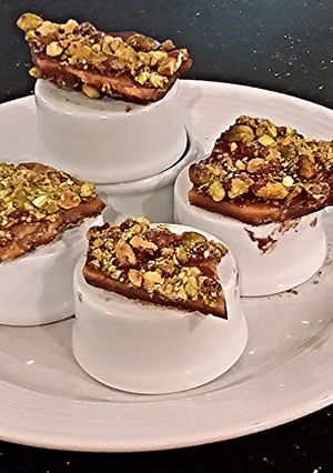 A picture of Pistachio Toffee.