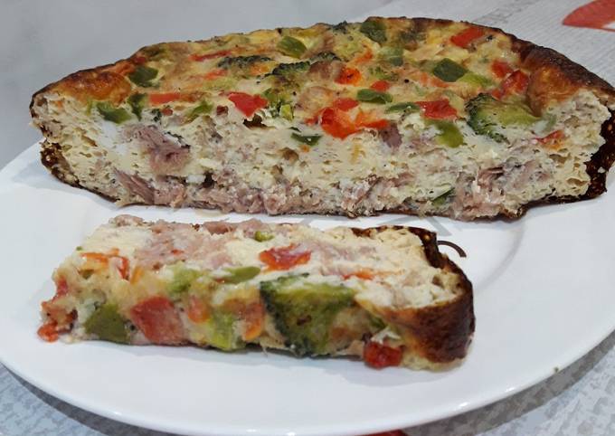 Pastel de verduras y atún Receta de Empar- Cookpad