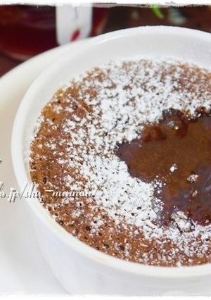 A picture of Quick & Easy Fondant Chocolat for Valentine's Day.