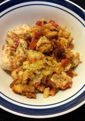 A picture of Chicken Bruschetta Bake.
