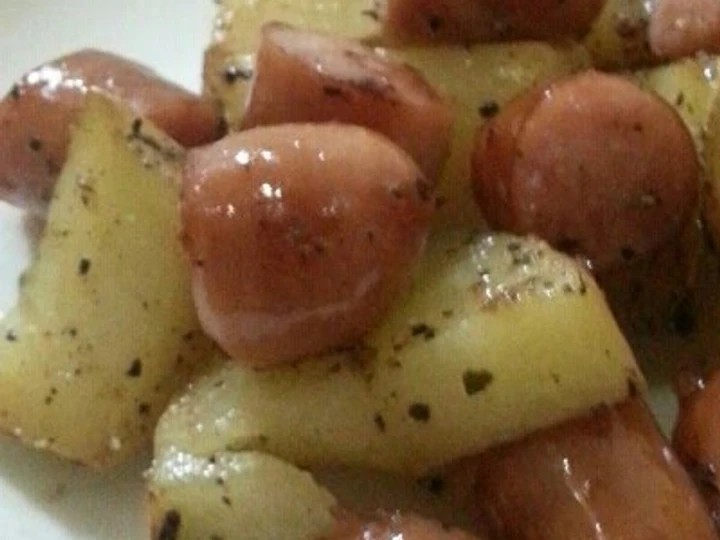 Recipe Easy Stir-Fried Sausage and Potato the Delicious Delicious