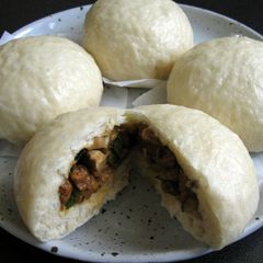 A picture of Vegan Nikuman (Soy Protein Buns).