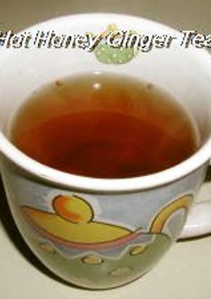 A picture of Hot Honey Ginger Tea.