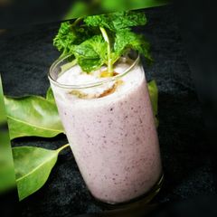 A picture of Black pulm smoothie.