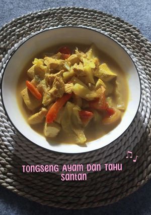 Foto resep Tongseng Ayam dan Tahu Santan