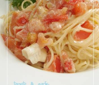 Fresh, Making Recipe Tomato and Camembert Cheese Pasta Delicious Simple