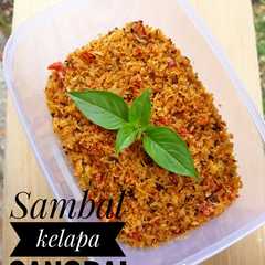 A picture of Sambal kelapa sangrai.
