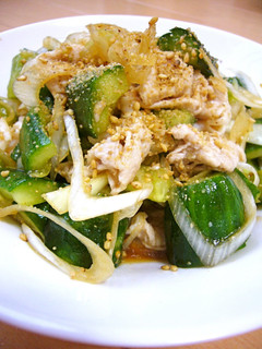 A picture of Yummy Chinese-Style Shabu-Shabu Pork and Crushed Cucumber Salad.