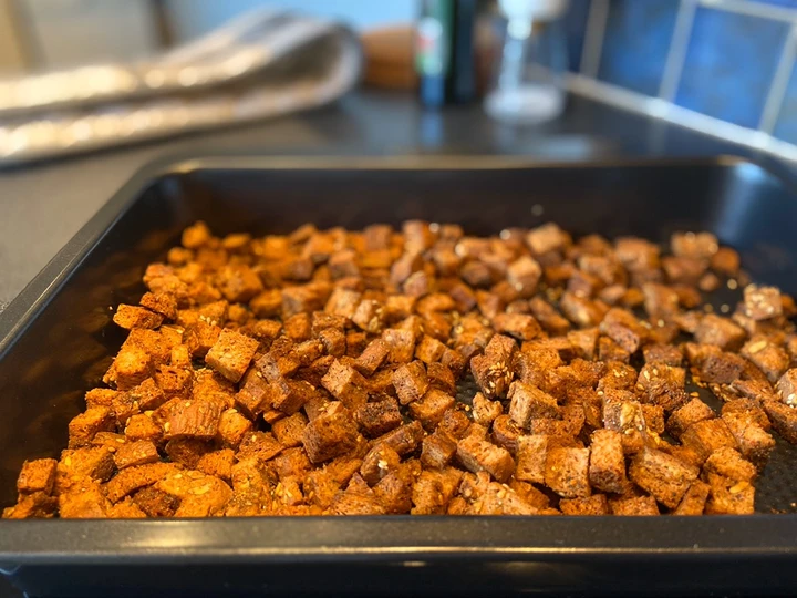 Easy Way Make Recipe Za’tar croutons that is Delicious, Addictive}