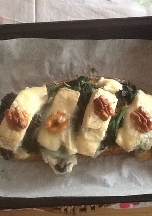 Una foto de Tosta de espinacas para compartir