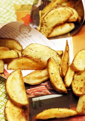 不油炸也能烤出美味 - 烤薯條 Oven Baked French Fries 的食譜成品照片