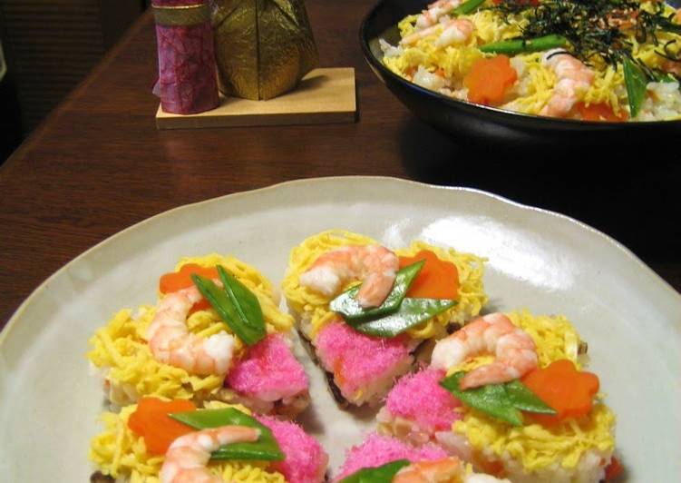 Easiest Way to Make Appetizing Flower Chirashi Sushi