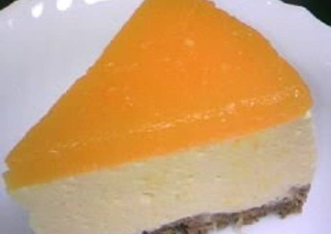 Steps to Prepare Speedy Mandarin Orange Mousse Cake with Tofu