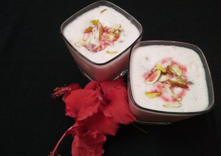 Simple Way to Make Homemade Rose Lassi