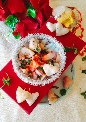 A picture of WATER CHESTNUT CHAAT (Singhada chaat masala).