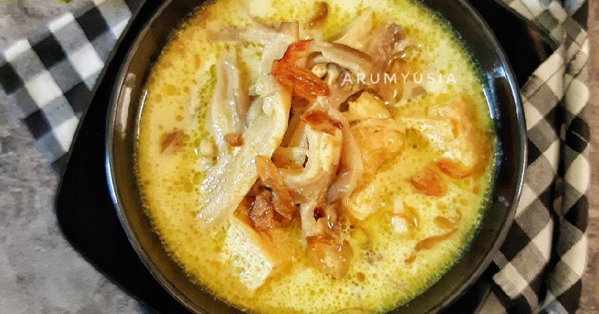 Resep Opor Jamur Tiram bumbu kuning oleh Arum Yusia Cookpad