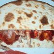 Bocado crujiente de melva y mermelada de pimientos