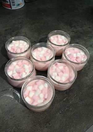 Une photo de Crème dessert aux chamallows