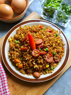 Foto resep Nasi Goreng Sosis