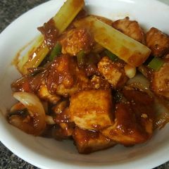A picture of Tofu Manchuria.