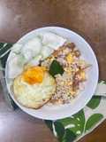 Nasi Merah Goreng Daun Jeruk Teri