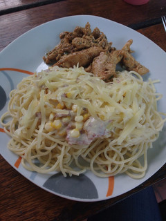 Una foto de Pasta a la Carbonara (a mí manera)
