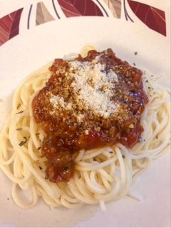 Foto resep Spaghetti Bolognese with Parmesan Cheese