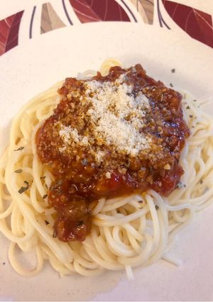 Foto resep Spaghetti Bolognese with Parmesan Cheese
