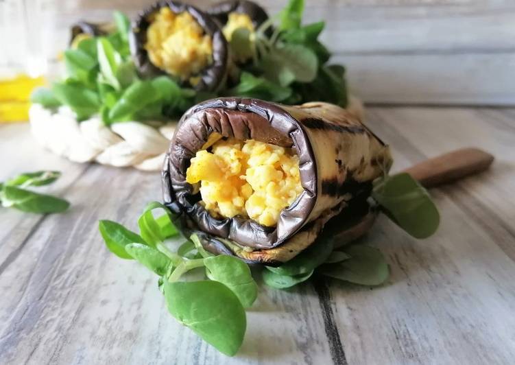 Rotolini di melanzane con le uova