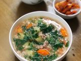 Canh rau củ thịt bằm