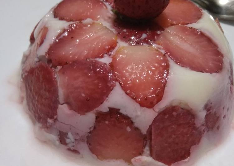 Easiest Way to Make Award-winning Strawberries Milk Pudding