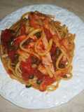 Spaghetti con lonza e capari, ricetta tradizionale dall'isola di Tinos