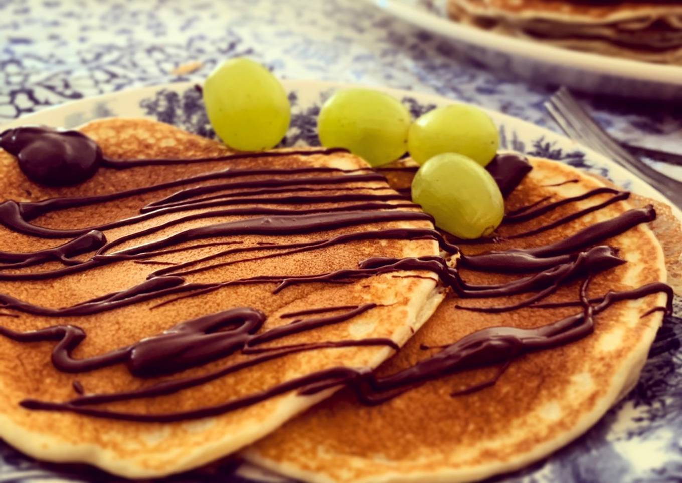 Tortitas americanas con chocolate