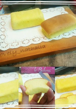 Foto resep Condensed Milk Cotton Cake 5 Bahan.. Recomended ❤