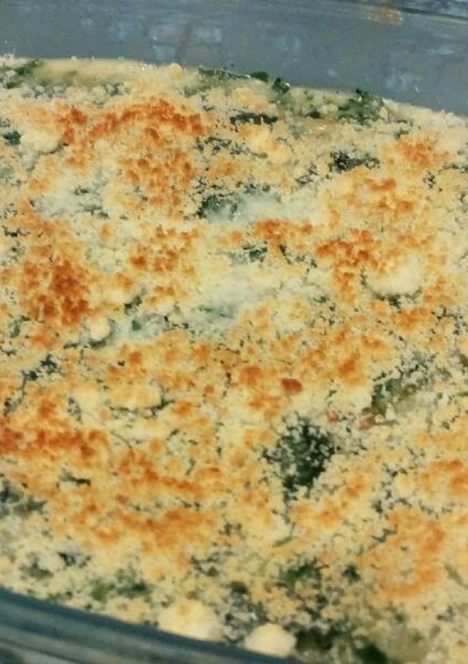 Una foto de Espinacas con crema de gambas