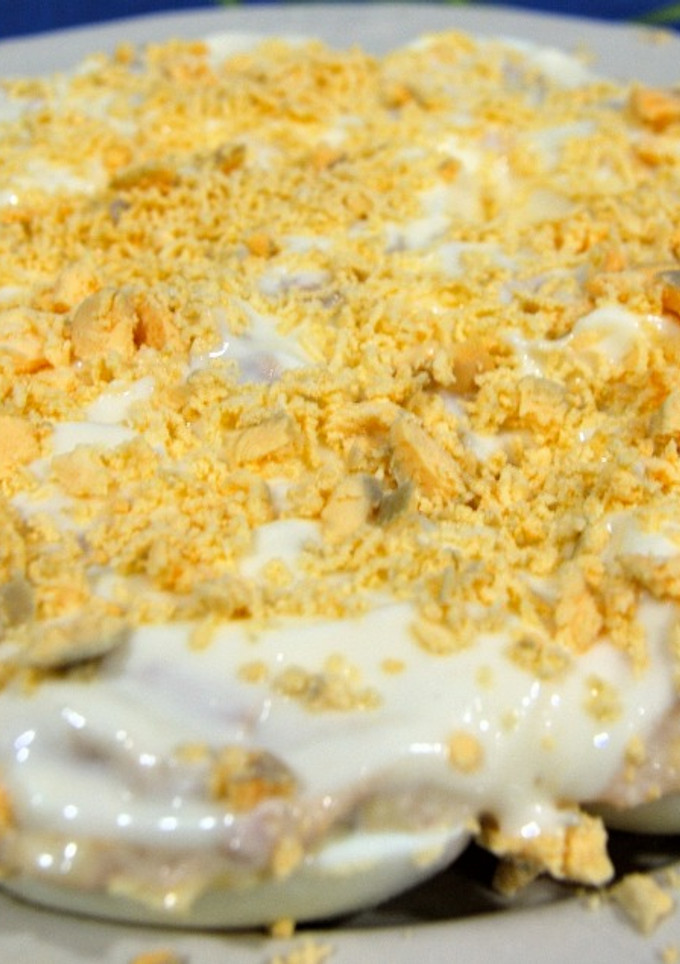 Una foto de Huevos rellenos