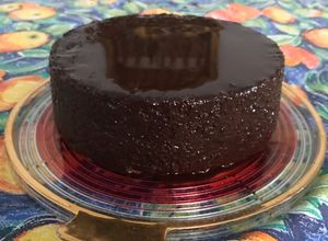 Una foto de Pastel de harina de garbanzo a la naranja