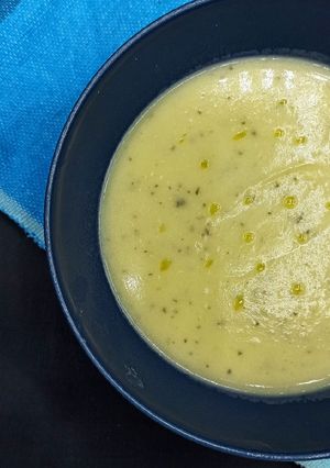 Una foto de Crema de calabacín